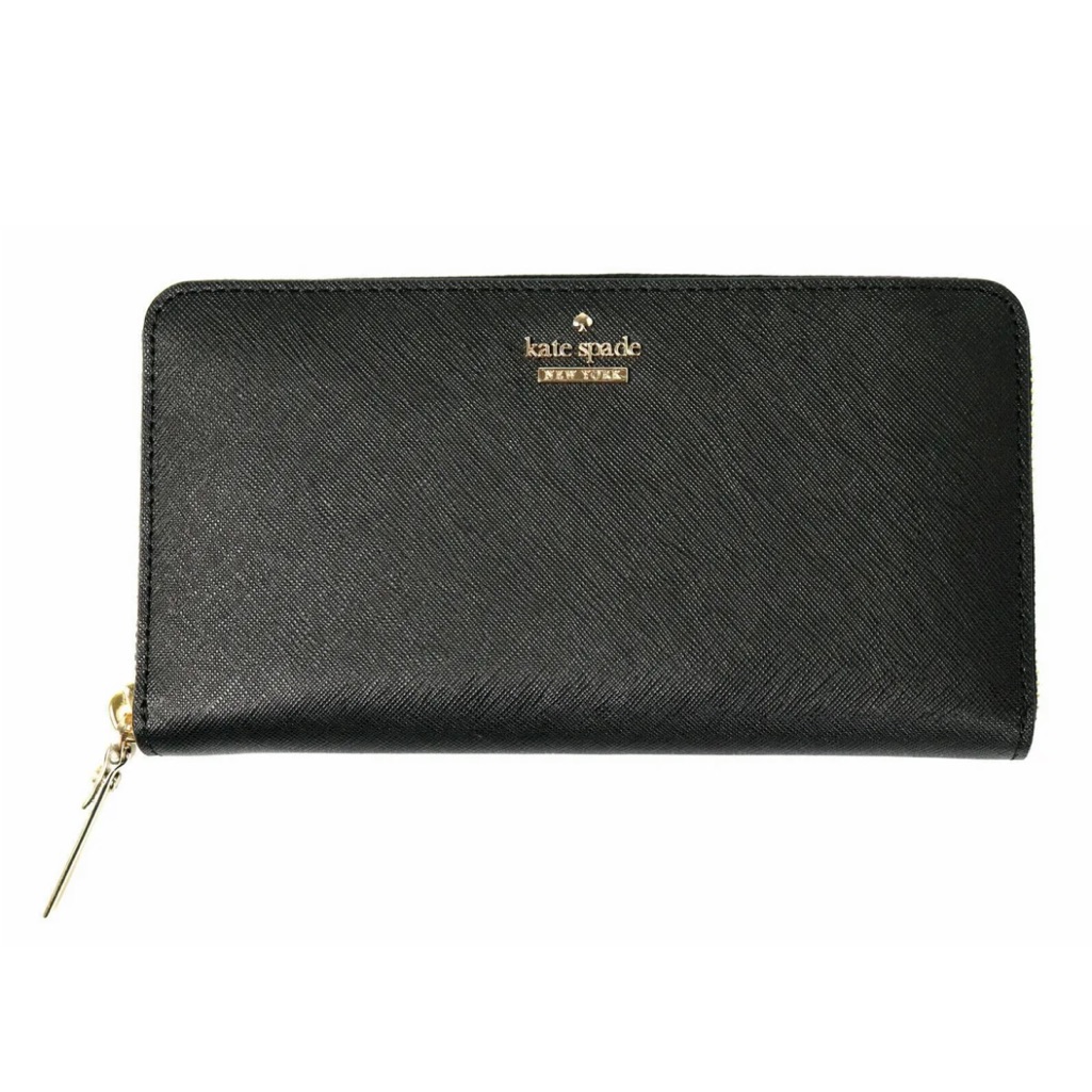Black Kate Spade Cameron Street Lacey Wallet Zip Around Continental